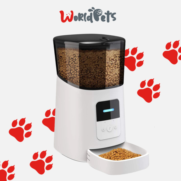 Alimentador automático inteligente para mascotas