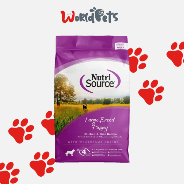 Nutri Source - Alimento seco para cachorros raza grande