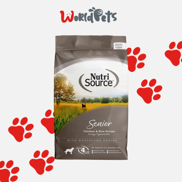 Nutri Source - Alimento seco para perros mayores
